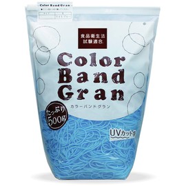 Gran Rubber Bands Color Band #16 17.6 oz (500 g) Bag Light Blue Light Blue Rubber Ring Republican Slider Bag Colored Food Sanitation Law Compliant