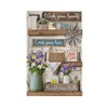 CZRPKEN Blank Wall Plate Farmhouse Bathroom Decor with Rustic Floral