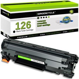greencycle Compatible Toner Cartridge Replacement for Canon 126 CRG126 3483B001 Work with imageCLASS LBP-6230dn LBP-6230dw LBP-6200d LBP-6200 LBP-6230 Printer (Black, 1 Pack)