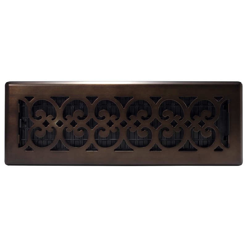 Decor Grates SPH414-RB Floor Register, 4x14, Rubbed Bronze Finish