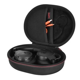 Funda dura EVA para JBL Live 770NC/670NC/660NC/650BT/460NC/400BT/500BT y JBL Tune 770NC/710BT/720BT/700BT/750BT/520BT/510BT/760NC/660NC/500/E45BT - Auriculares inalámbricos - Negro