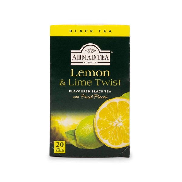Ahmad Teas - Lemon & Lime Black Tea 1.4oz - 20 Tea Bags