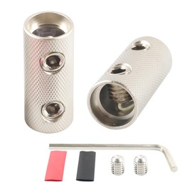 0Gauge Wire Butt Connectors 0 AWG Ground Butt Splice Car Battery Cable Splicing 2PCS with Dual Wall Heat Shrink Tubing