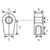 cyclingcolors Gas Spring Eyelet Clevis End Piece Screw Eye Milled