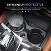 Zikefest 4PCS Car Cup Holder Coasters, Silicone Anti-Slip Insert Coasters,