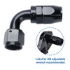 LokoCar 8AN Hose End Fitting 90 Degree Swivel For CPE
