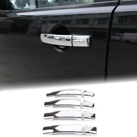 DIYUCAR Chrome Door Handle Trim for Discovery 4 2010-2016 LR4 RR Sport 08-13 Car Accessory for Freelander 2 2010-2015