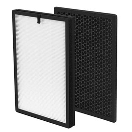 iSingo AirMax8L True HEPA Replacement Filter for Okaysou AirMax8L Air Purifier, 3-in-1Blue Ultra-Filter True HEPA Filter & 2-in-1 Duo-Filter Carbon Filter