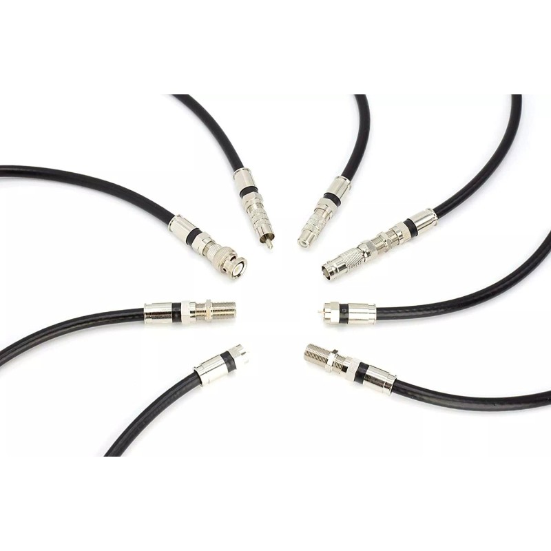 THE CIMPLE CO 6' RG6 Black & 6 Universal Coaxial