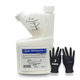 Agrisel Bifenthrin Pro 7.9, Insect Control, Safe for Plants & Crops, Insecticide, Effective Against 125+ Insects, Includes 3-Pack of Agrisel Protective Gloves, 16 Ounces