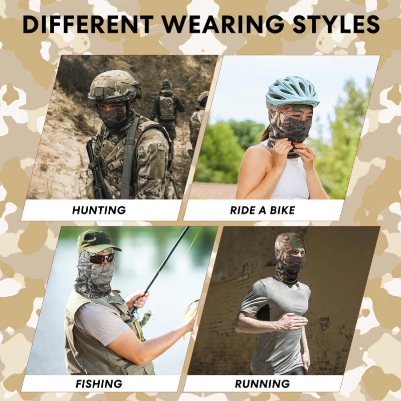 Unbranded Camouflage Balaclava Tactical Army Hunting Shooting Ski Full Face