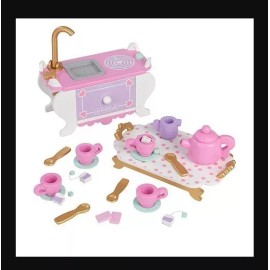 Kidkraft Kid Kraft Lets Pretend! Tea Time Set 22 Piece Set NEW