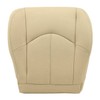 Priprilod Leather Tan Driver Side Bottom Replacement Seat Cover Compatible
