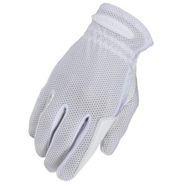 Heritage Performance Gloves, Pro-Flow Summer Show Glove, Size 10, White