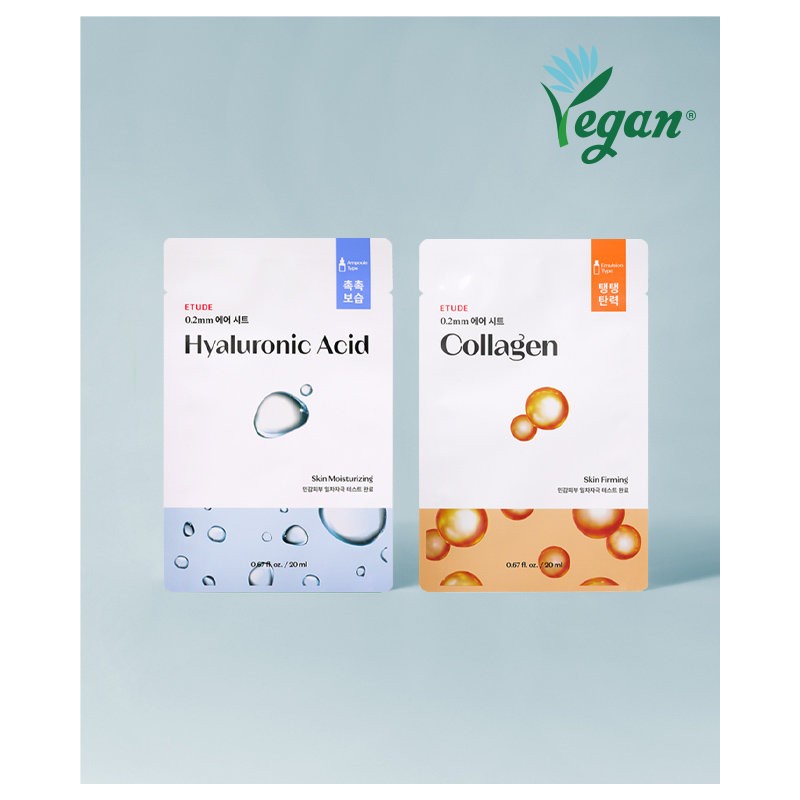 Etude 0.2 Therapy Air Mask 10 sheets, Hyaluronic Acid 10