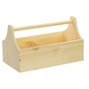LAUBLUST Werkzeugkiste Holz - 34x18x20cm, Natur - Werkzeugkasten mit Griff