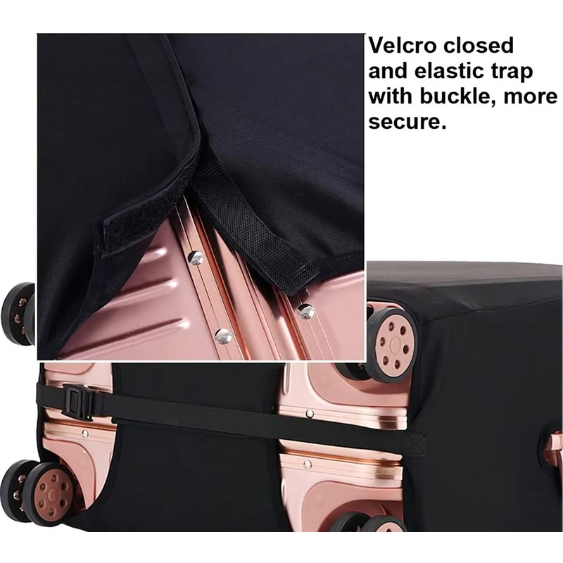 Travel Luggage Cover, Suitcase Protector for 18-28 Inch Luggage (Coffee,