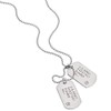 COOLSTEELANDBEYOND - Collar clásico con colgante de etiqueta de perro