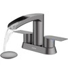 Bathroom Sink Faucet for 3 Hole, Hurran 4 Inch Bathroom