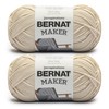 Bernat Maker Cream Yarn - 2 Pack of 250g/8.8oz -