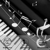 Music Round Tablecloth 60 Inch - Classic Piano Table Cloth
