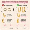 Arracadas Huggie Circonia Pavé Oro Laminado 10mm Elegante