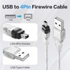 YAODHAOD Firewire to USB Adapter Cable, USB 2.0 Male Firewire