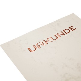 Certificate Templates Marble Embossed Relief Embossing 200 g/m² DIN A4 Pack of 10 Warm Grey Betterpress (Bronze)