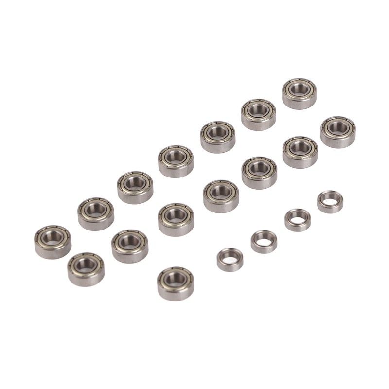 19Pcs Sealed Bearing Kit RC Car Metal Wheel Bearings for