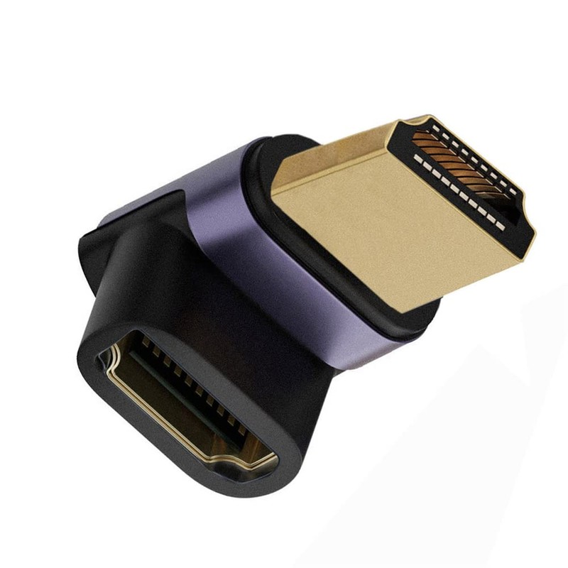 cablecc HDMI Male to HDMI 2.1 Female Up Angled Vertical