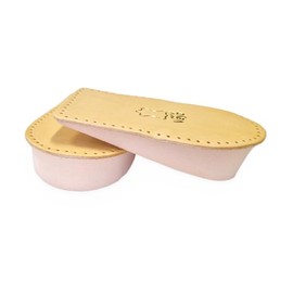 Vaya Medical Orthopeadic Height Increase Insoles 10 mm 0.39'' Heel Elevator Lift Leather Insole for Leg Length Discrepancy Shoe Insoles for Women Men Heel Support Brown Nivello 35-37 Size 2-4