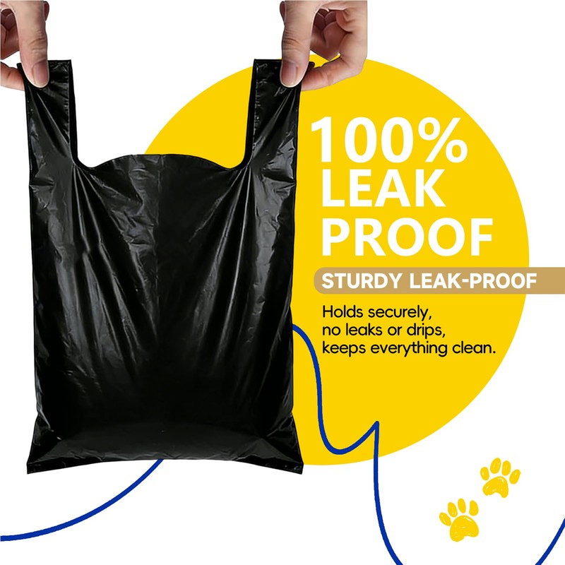 Dog Poop Bags with Handles - 240 Count, with Dispenser