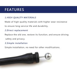 FORLETOR Car Door Latch Release Cable Extended Cab for Super Duty 99-07 Ford F250 F350 F450 F550,Rear Door Upper Lower L &R Door Latch Lock Cable (1 Set)