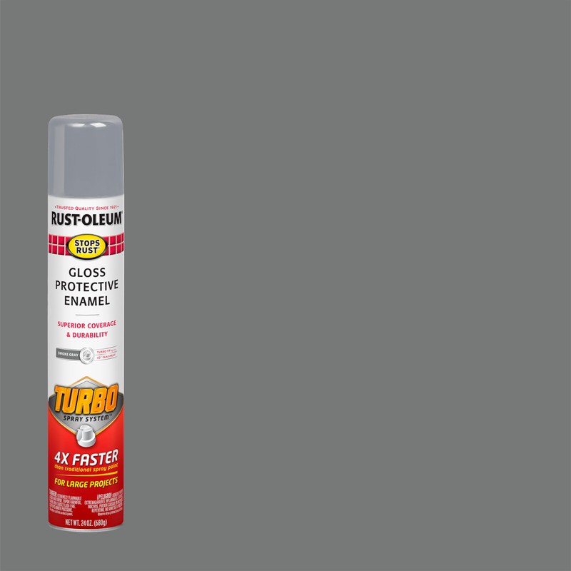 Rust-Oleum 393377 Stops Rust Turbo Spray Paint, 24 oz, Gloss