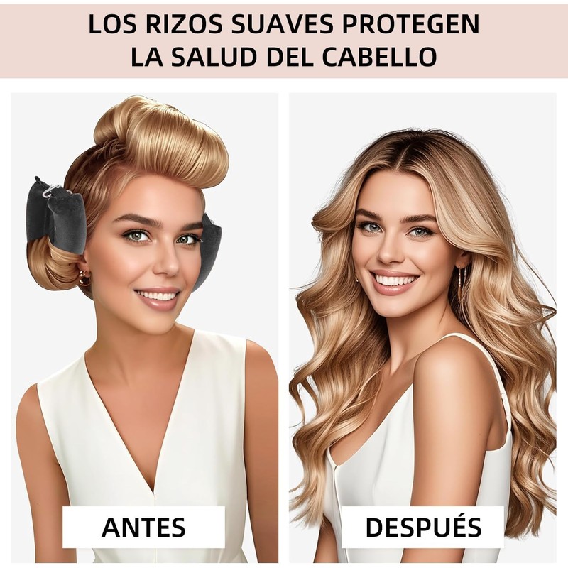 Tubos para Cabello Sin Calor: Kit de 3 Piezas con