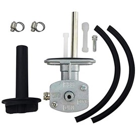 Fuel Valve Petcock with Lever Screw Fit for Yamaha Kodiak YFM400FA YFM450FA 4x4 2003-2006, Fit for Yamaha Grizzly YFM450 2012-2014, Fuel Tank Switch Valve Replace 5GH-24500-10-00