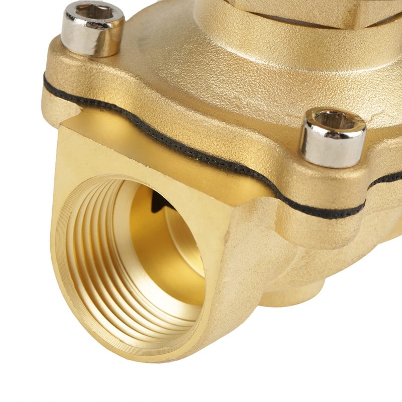 3/4 Inch DC 12 V Brass Solenoid Valve Powerless Open