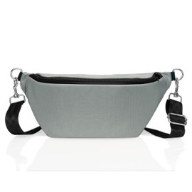 Xtreme Sight Line ~ SLING Faraday Bag ~ Data Security Cross-Body for Executive Travel ~ Tracking/Hacking Defense ~ Crystal Faraday Sleeve ~ Silver