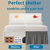 Entisn Grey Adjustable Bed Skirt for Full & Queen Size