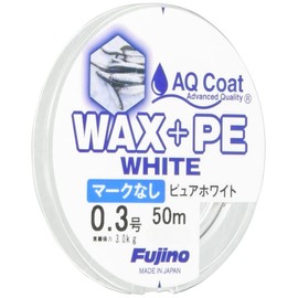 Fujino W-35 WAX+PE WHITE 166.3 ft (50 m) No Mark, No. 0.3 Pure White