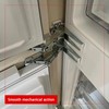 SPARES2GO Integrated Door Hinges Fits Hettich Type Fridge Freezer Set