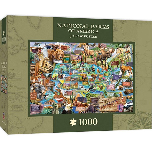 MasterPieces National Parks of Amercia, Jigsaw Puzzle, Maps, 1000 Pieces