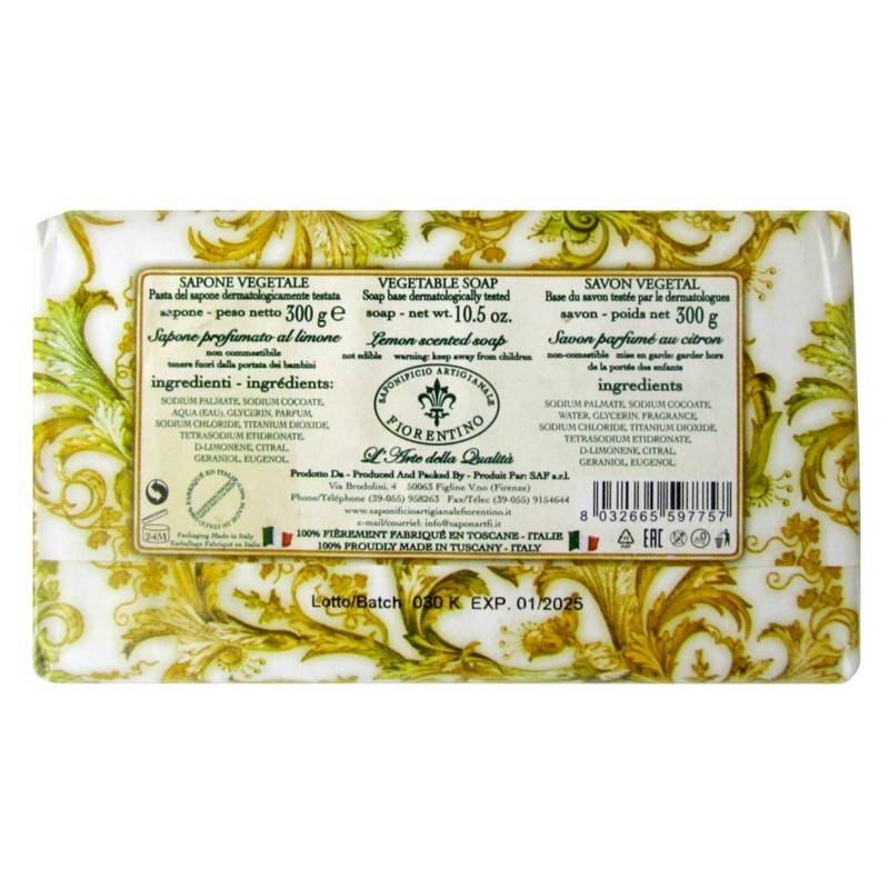 Bar Soaps by Saponificio Artigianale Fiorentino - Tuscan Sculpted Bath