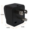 US Travel Plug Adapter EU/UK/AU/in/CN/JP/Asia/Italy/Brazil to USA (Type B), 3