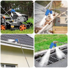 EEEKit Dual Turbo Nozzle Pressure Washer 4000 PSI, 360° Rotating Turbo Pressure Washer Nozzle with 1/4" Quick Connector, 2.0 Orifice, 4-6 GPM