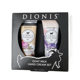 Dionis Goat Milk Hand Cream Set, French Vanilla and Lavender Vanilla, 1 oz, 2 Pack
