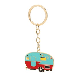 Beatifufu Camper Keychain Stylish Metal Keyring Pendant for Rv Unique Purse Charm Accessory Versatile Keychain for Everyday Use