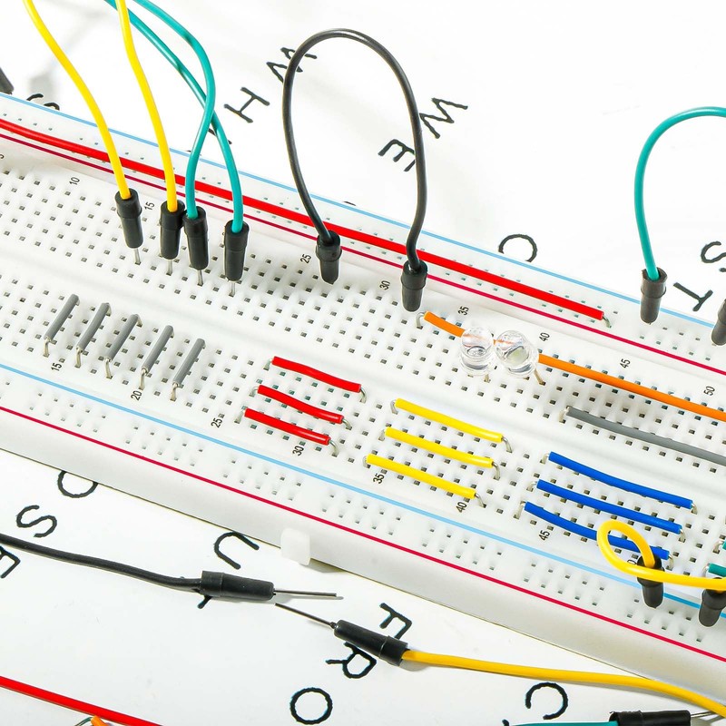 Breadboard Jumper Wire Kit 400pcs 830 Point Breadboards + 65