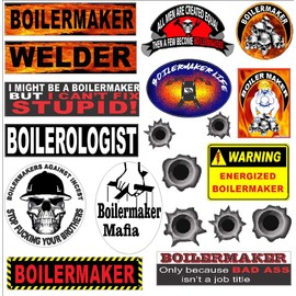 BOILERMAKER 19 STICKER VALUE PACK hard hat stickers