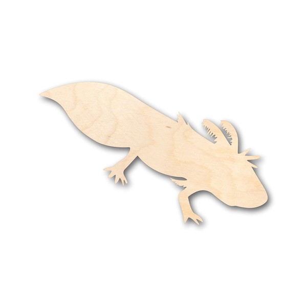 Unfinished Wood Axolotl Shape Craft up to 36" DIY 10"